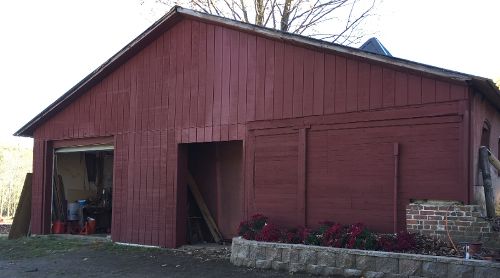 the barn